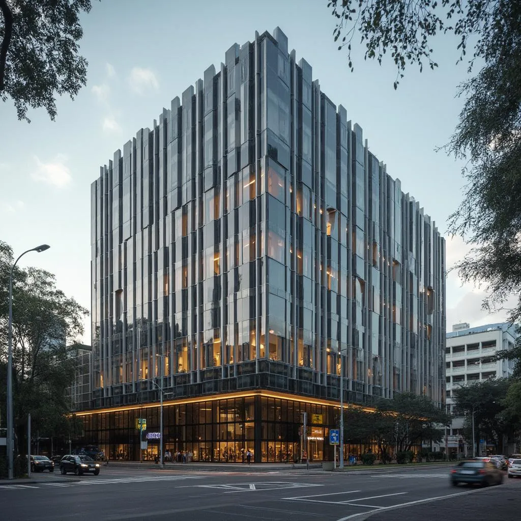 Edificio moderno de la DIAN en Bogotá