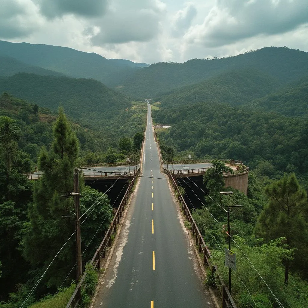 Nueva carretera conectando regiones aisladas